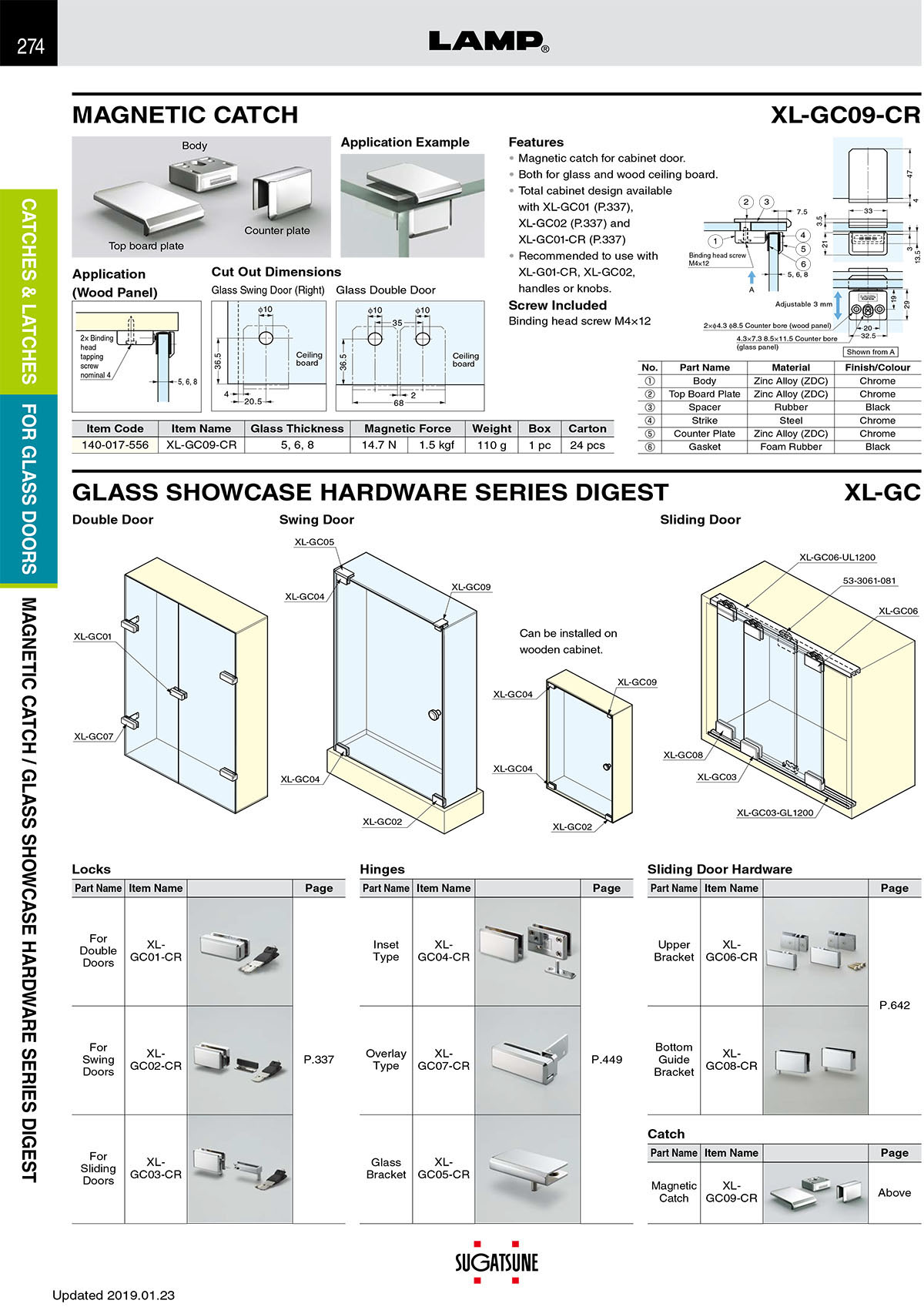 Panel Magnet Cup, 3/8 Each